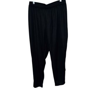 Adidas Black Pants tapered leg full length football soccer 4x NEW stretch